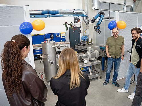 Opening of Building C with employees