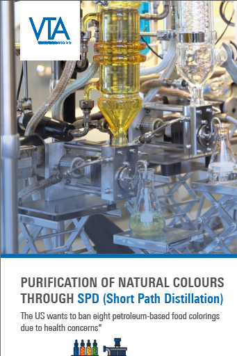 Flyer Purification of Natural Colours through SPD (Short Path Distillation)