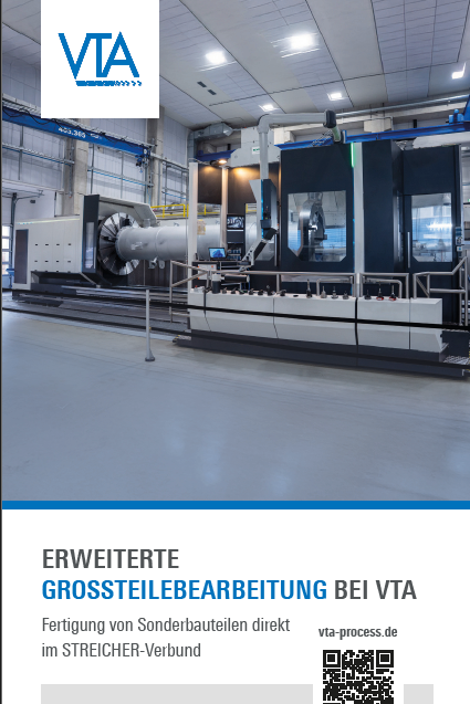 Flyer Erweiterte Grossteilebearbeitung bei VTA